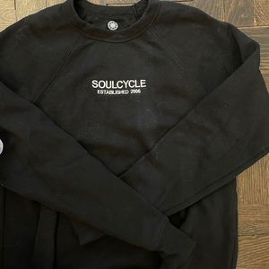 Soulcycle black crewneck sweater
